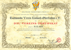 DTU-Vereins-Zertifikat